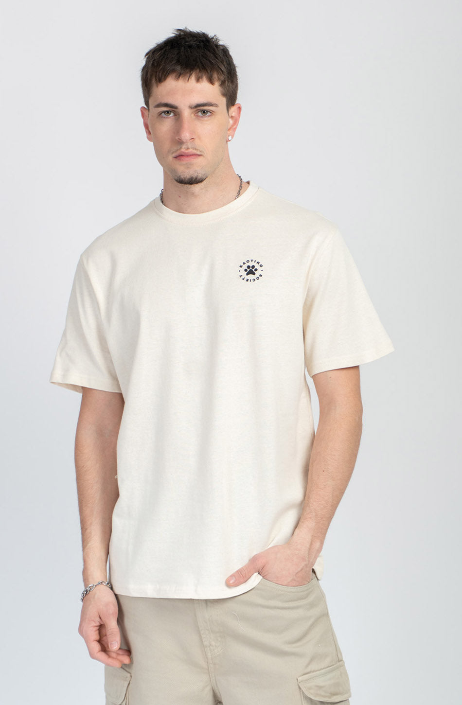 Holiday Upgrade Organic Cotton Ivory T-shirt