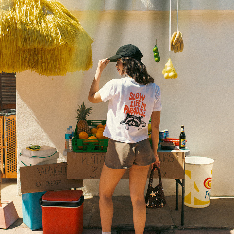 Camiseta Slow Life Paradise White