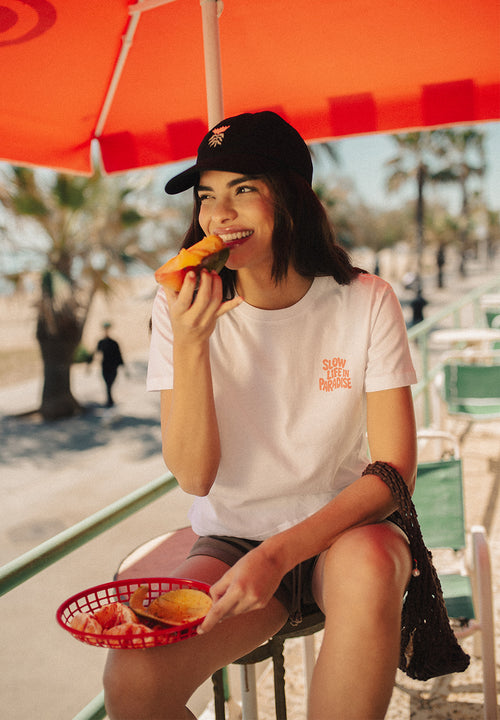 Camiseta Slow Life Paradise White