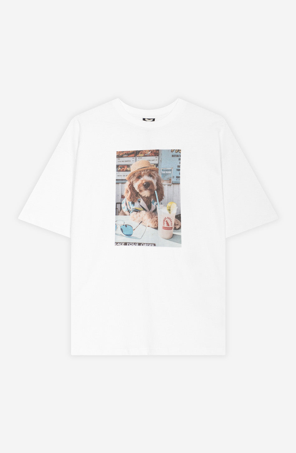 Camiseta Cropped Paws & Relax Organic Cotton White
