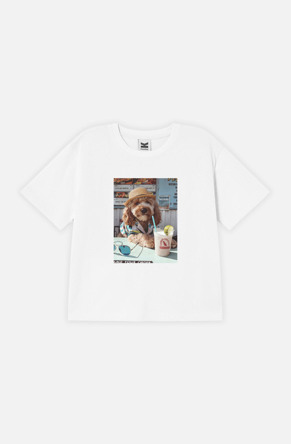 Paws & Relax Organic Cotton White T-shirt