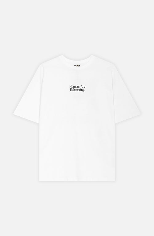 Camiseta Humans Are Exhausting Organic Cotton White
