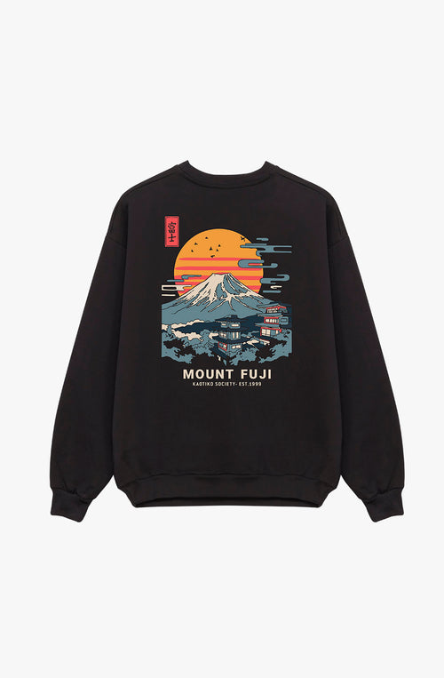 Mount Fuji Black Sweatshirt