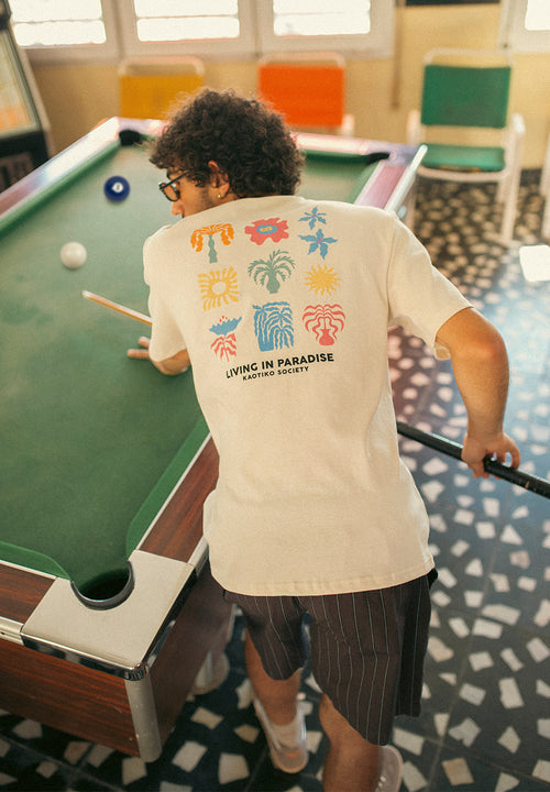 Camiseta Paradise Organic Cotton Ivory