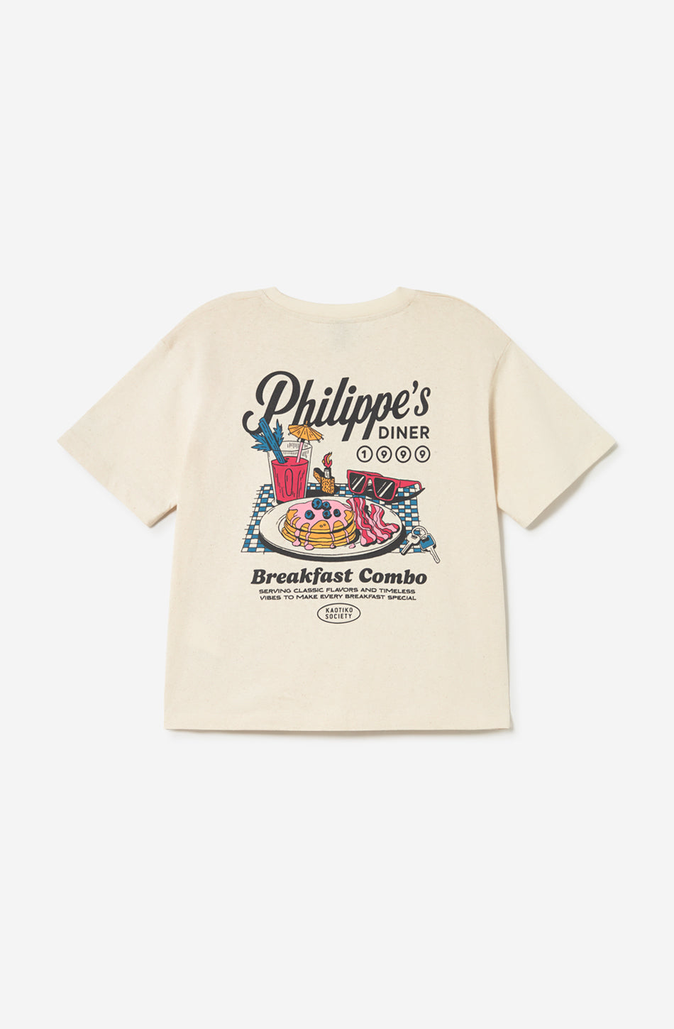 Camiseta Breakfast Road Organic Cotton Ivory