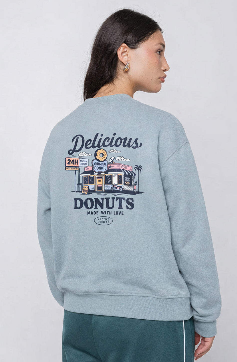 Delicious Donuts Steel Sweatshirt