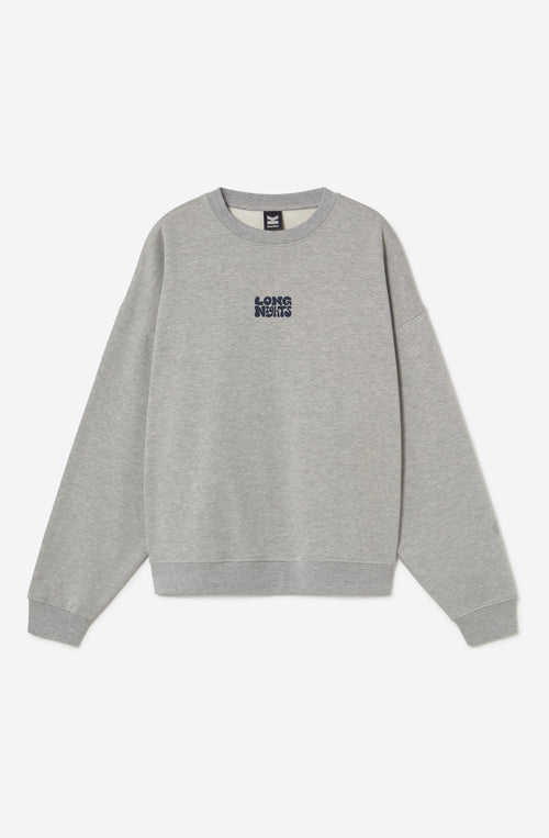 Long Nights Gray Sweatshirt