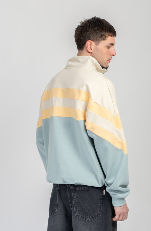 Sudadera Half-Zip Clark Bone/Cloud