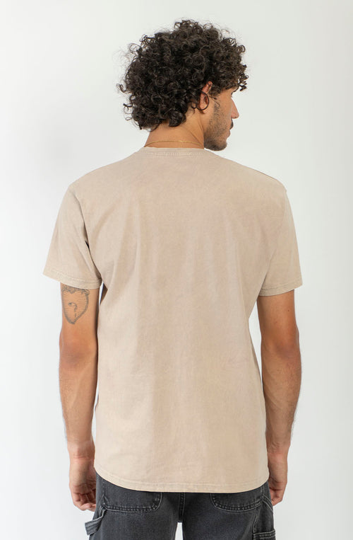 Camiseta Basic Washed Bone
