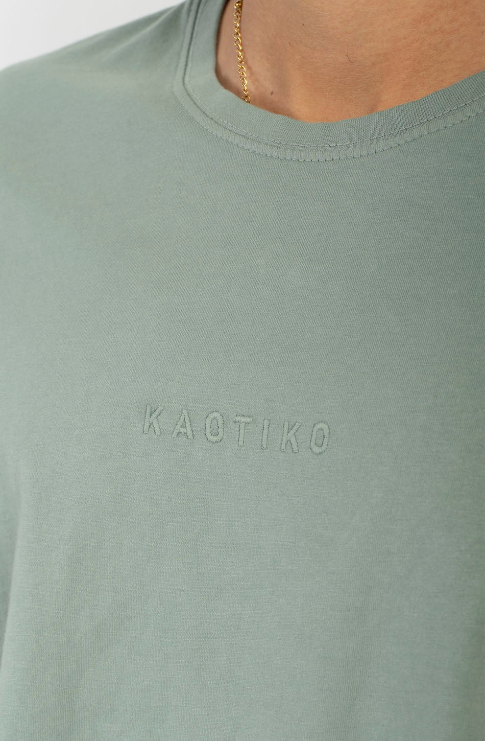 Camiseta Basic Washed Khaki