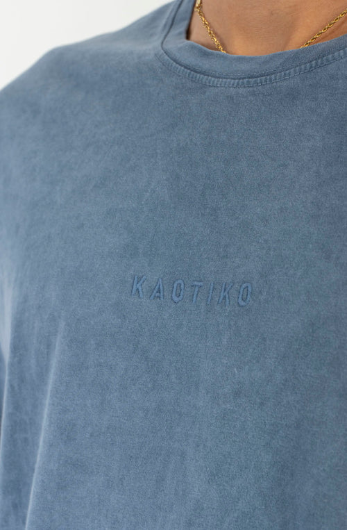 Camiseta Basic Washed Indigo