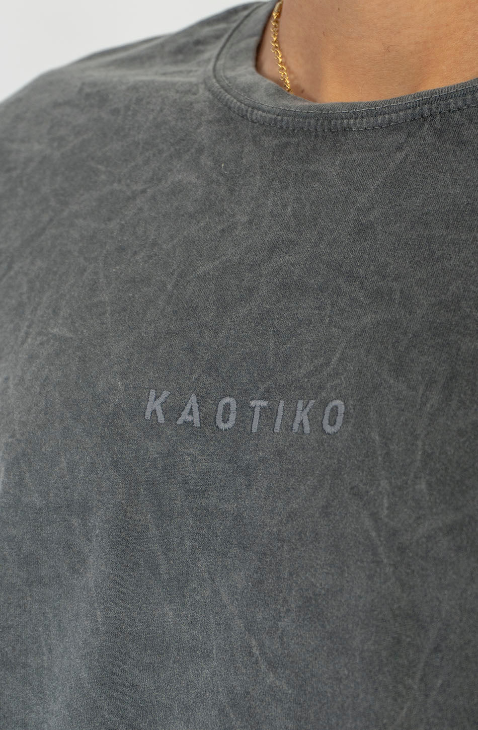 Camiseta Basic Washed Black