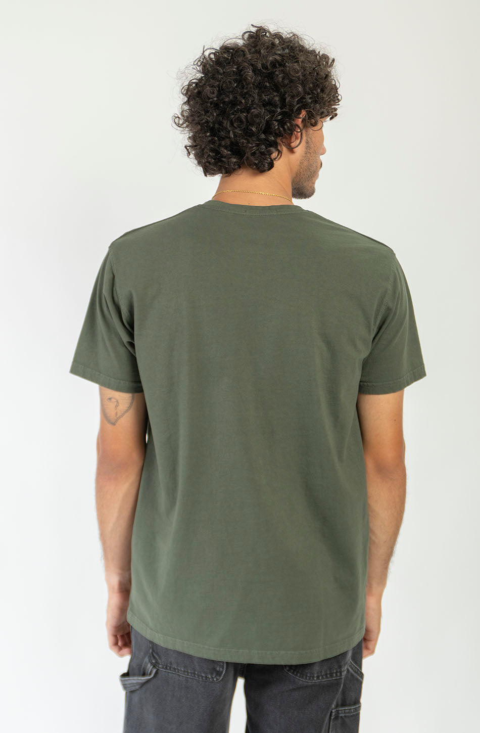 Camiseta Basic Washed Army