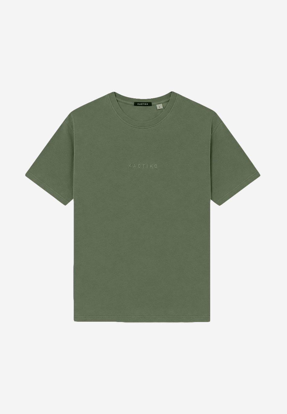 Camiseta Basic Washed Army
