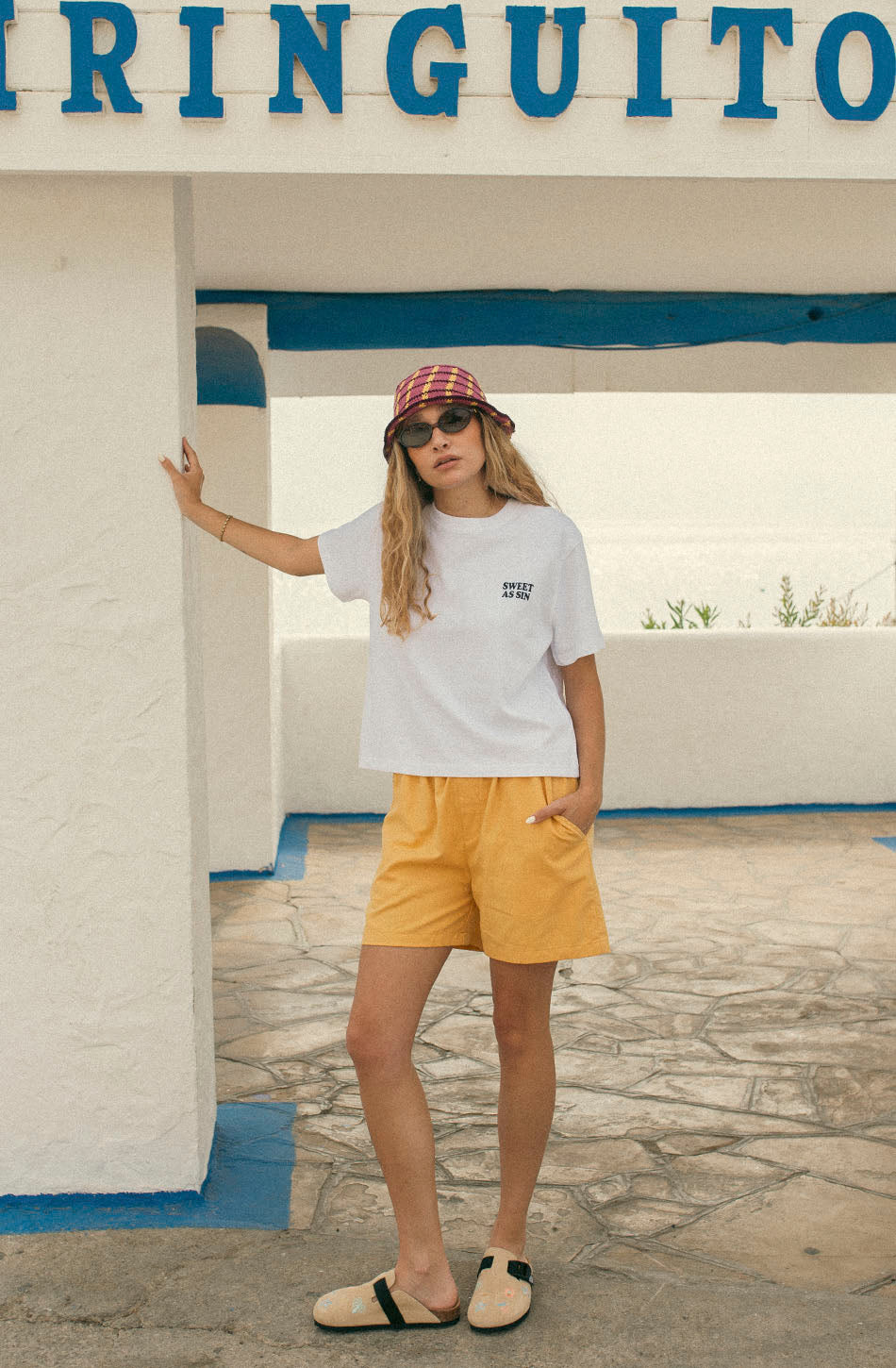 T-shirt Sweet As Sin White