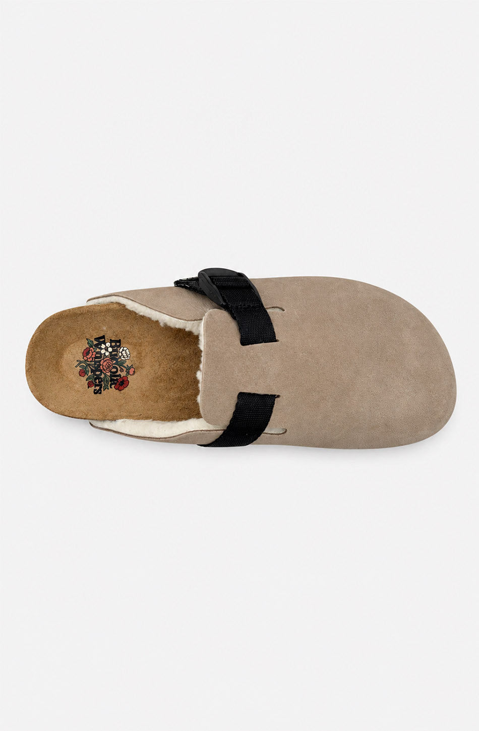 Zuecos Kaotiko Cloggy Sand con borreguito