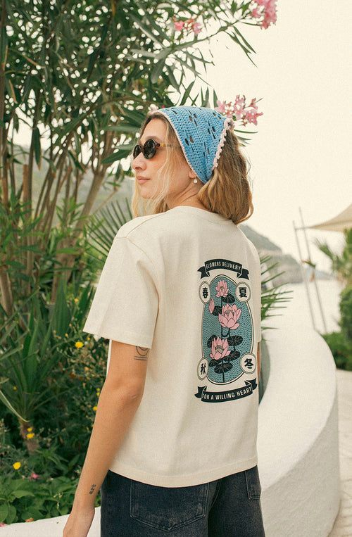Flowers Delivery Organic Cotton T-Shirt