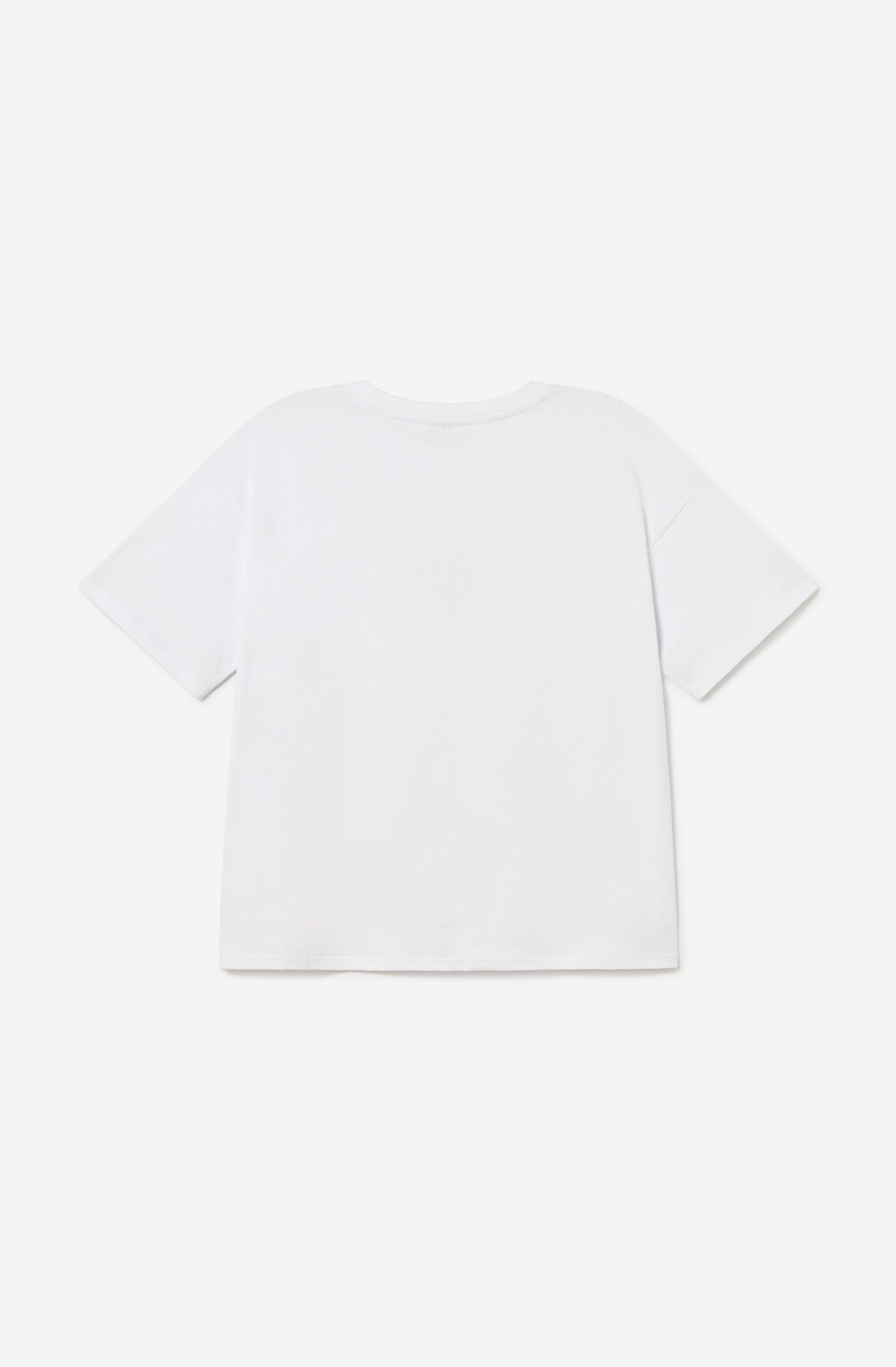 Cropped Bouquet Organic Cotton T-Shirt White