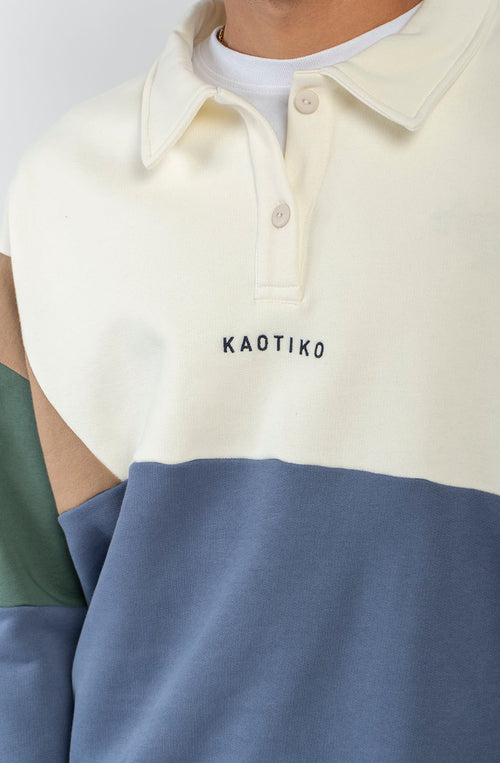 Polo Shirt Harry Ivory/Brown/Green/Blue