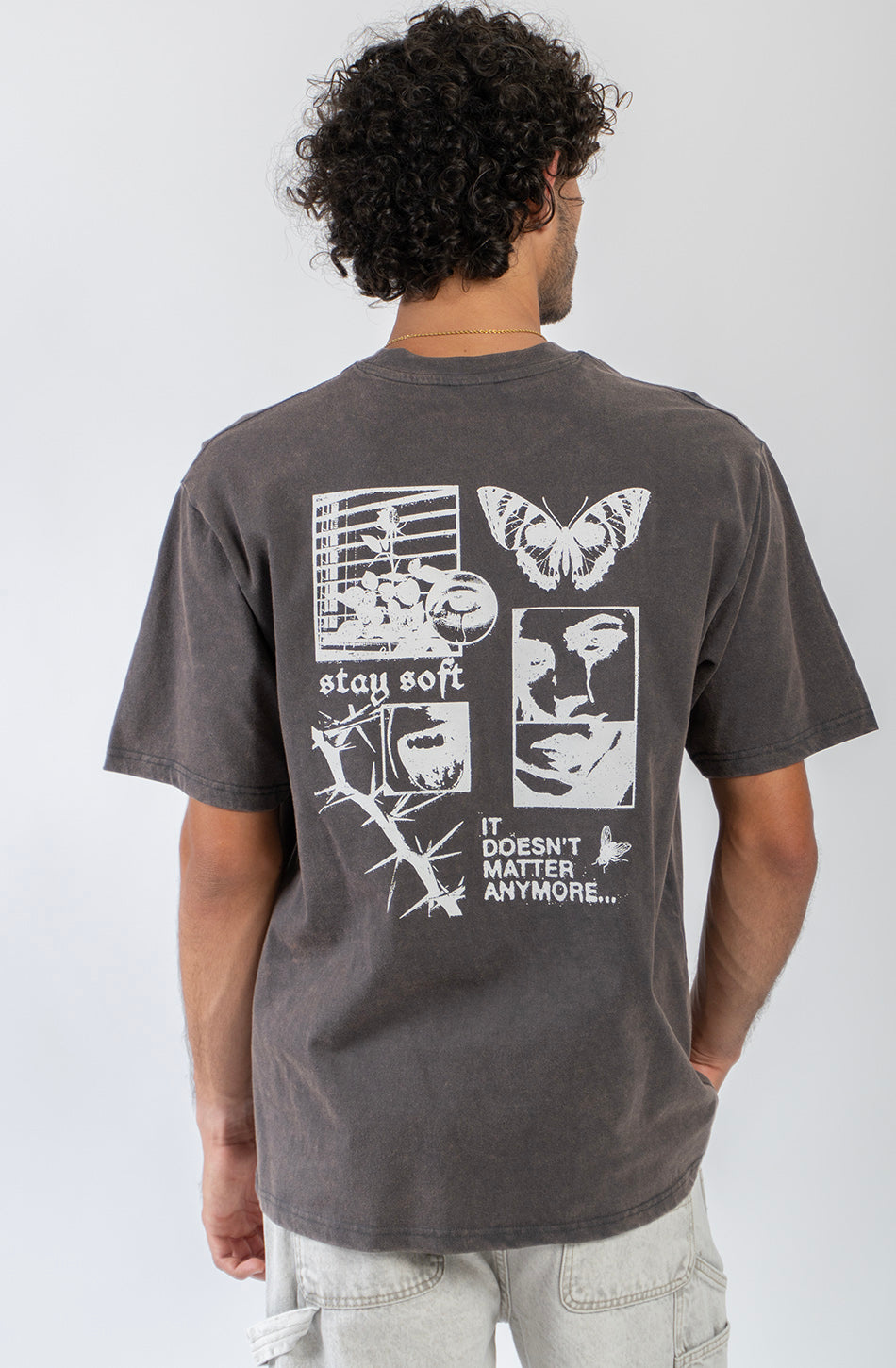 It Doesn't Matter Washed Black T-Shirt