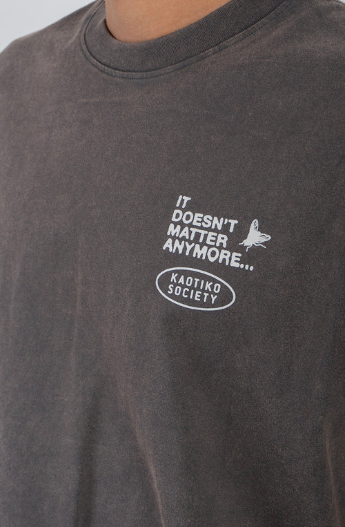 It Doesn't Matter Washed Black T-Shirt
