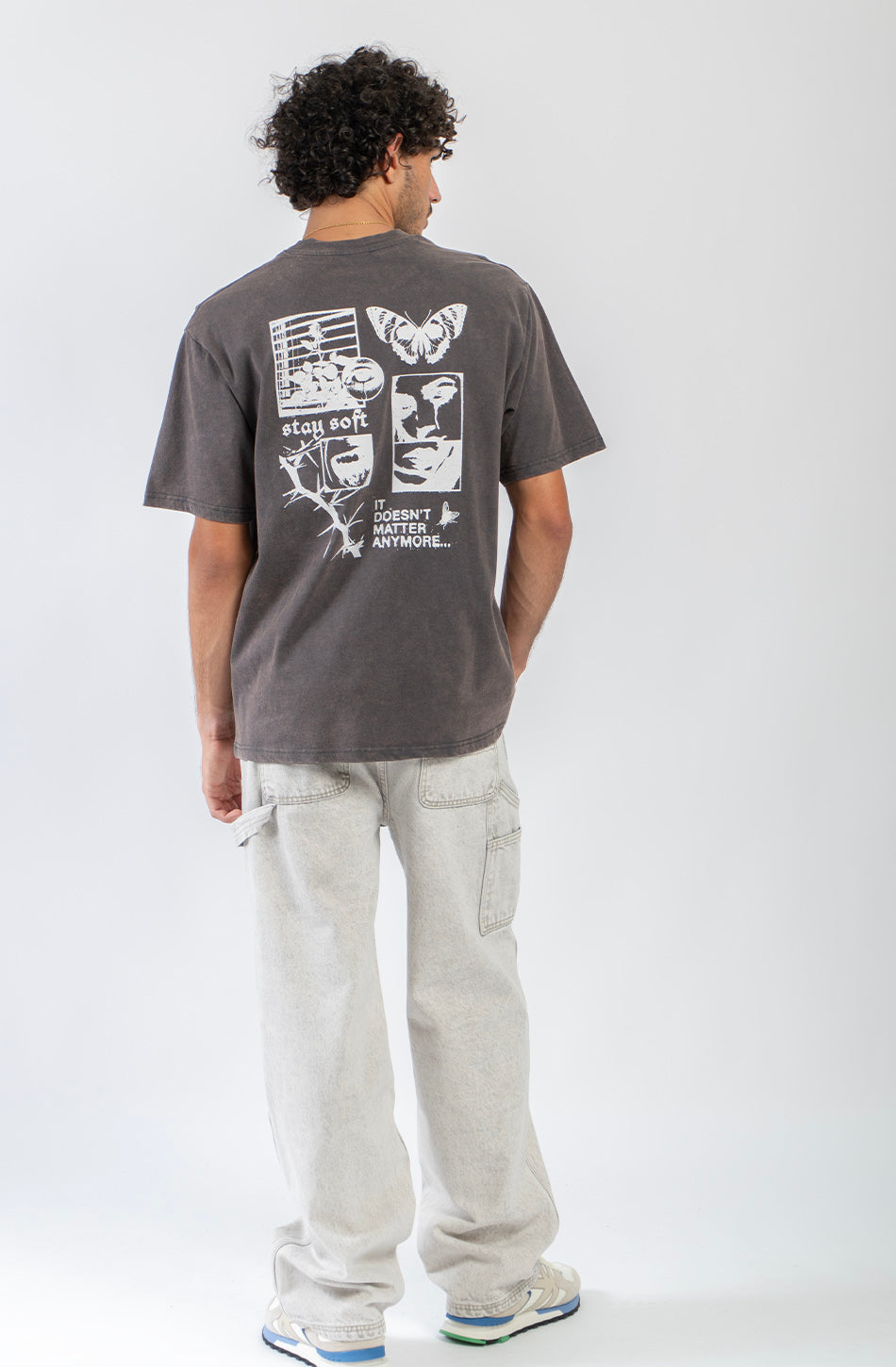 It Doesn't Matter Washed Black T-Shirt