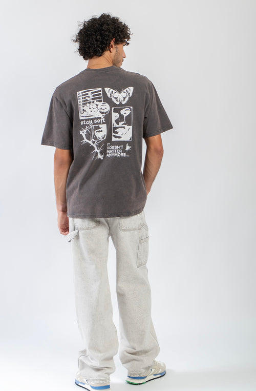 It Doesn't Matter Washed Black T-Shirt
