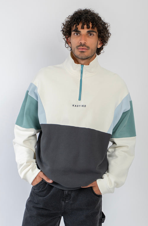 Sudadera Arthur Ivory Black Niagara Relaxed Fit