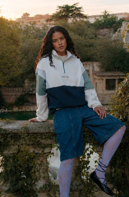 Sudadera Arthur Ivory Black Niagara Relaxed Fit