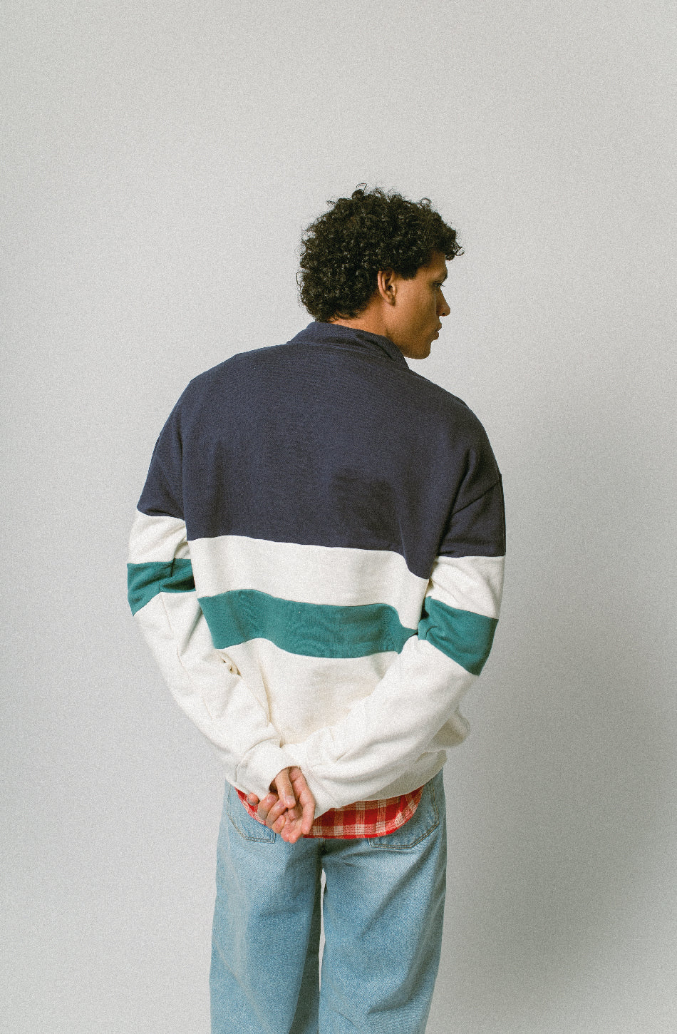 Sudadera Carter Ivory/Navy/Heura