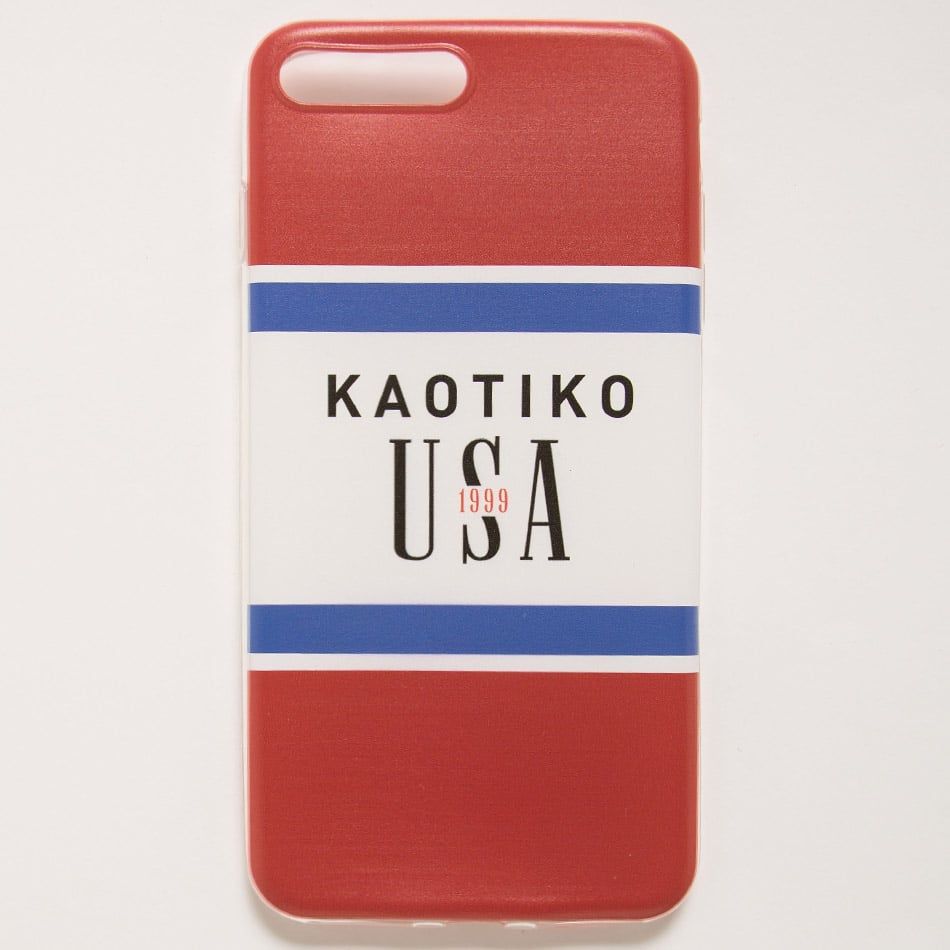 Coque iPhone usa rouge