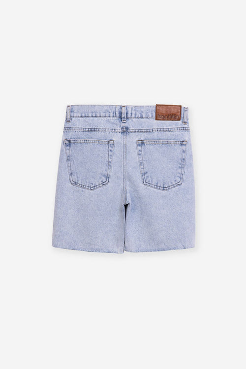 Baggy Denim Acid Short