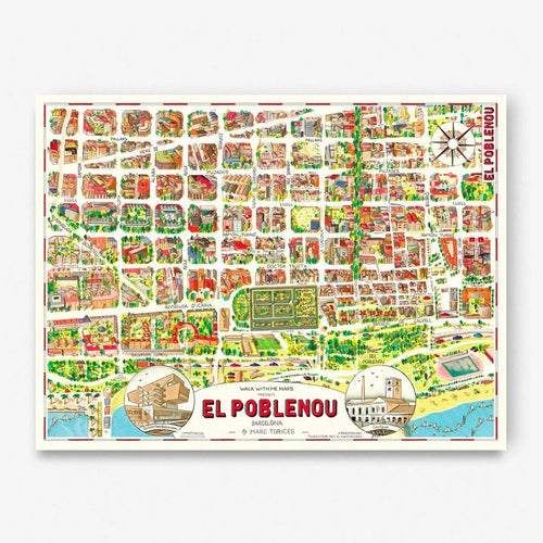 Barcelona-Poblenou Karte