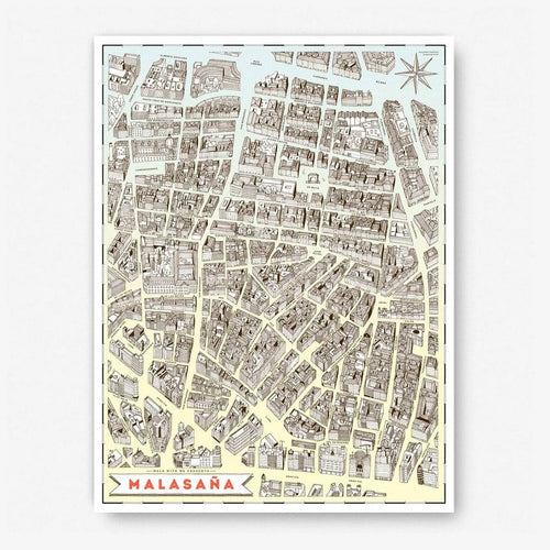Mapa Madrid-Malasaña