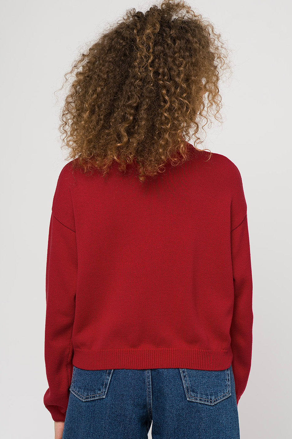 Perkins Kaotiko red knitted sweater