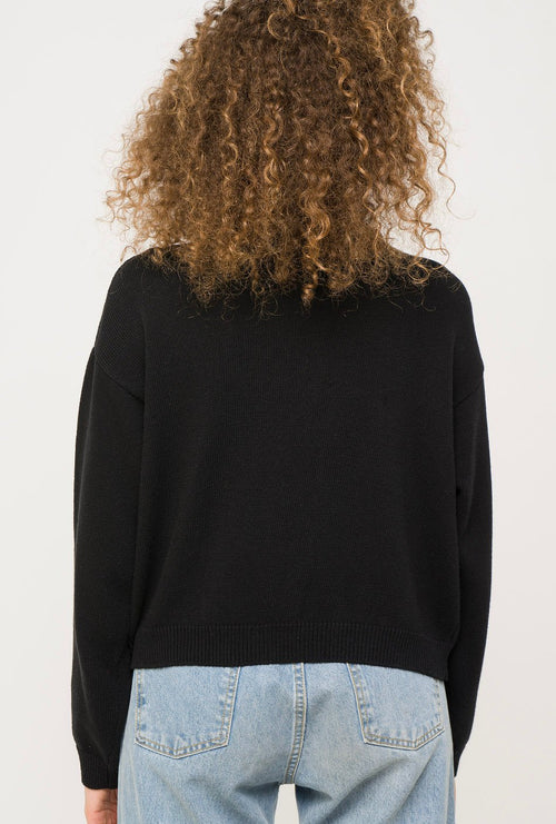 Perkins Kaotiko black knitted sweater