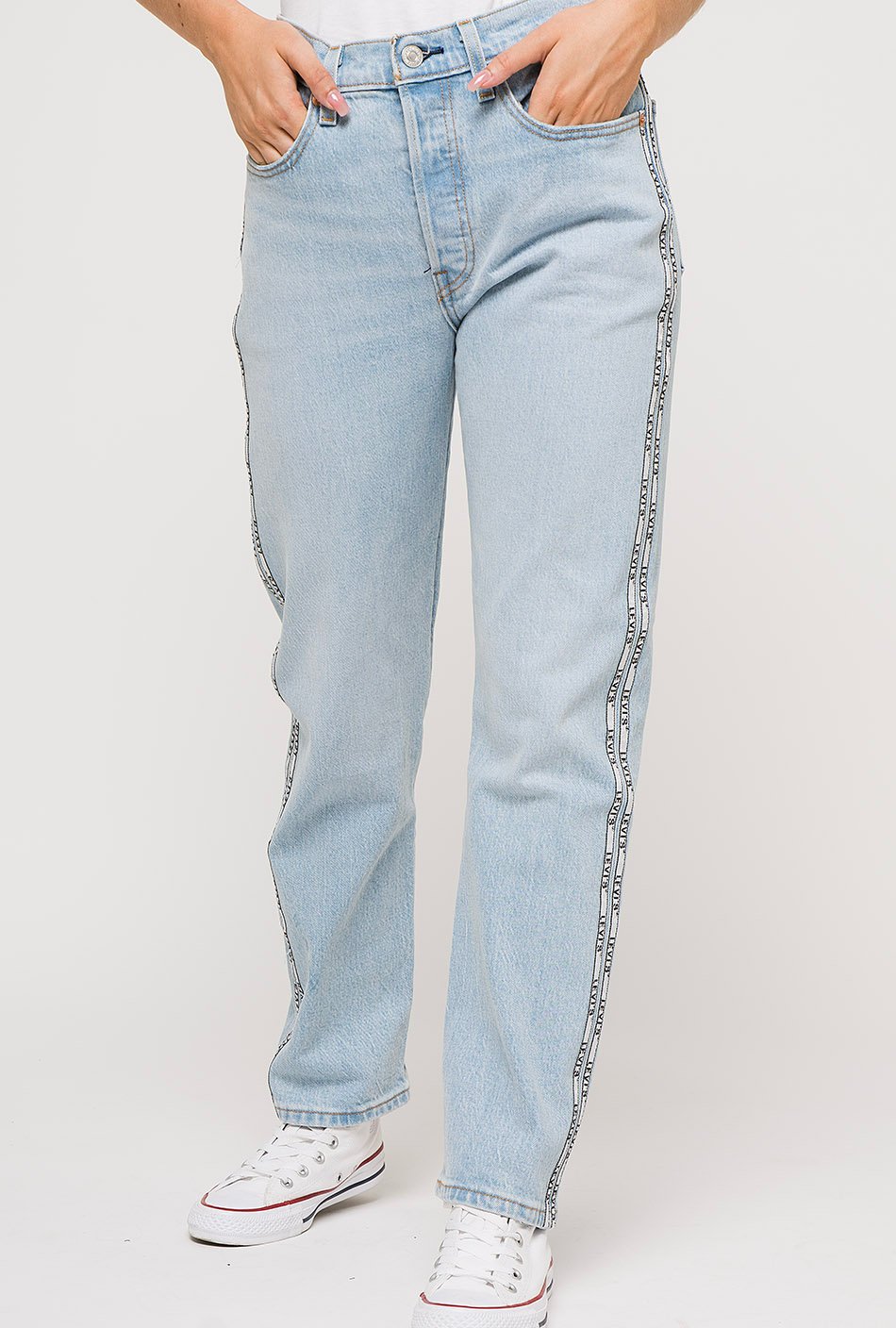 Levi's 501 crop jeans denim