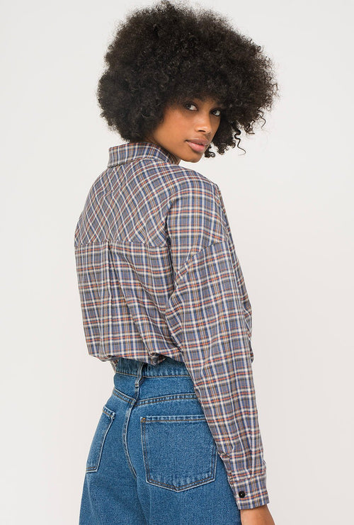 Kaotiko Indigo Plaid Shirt