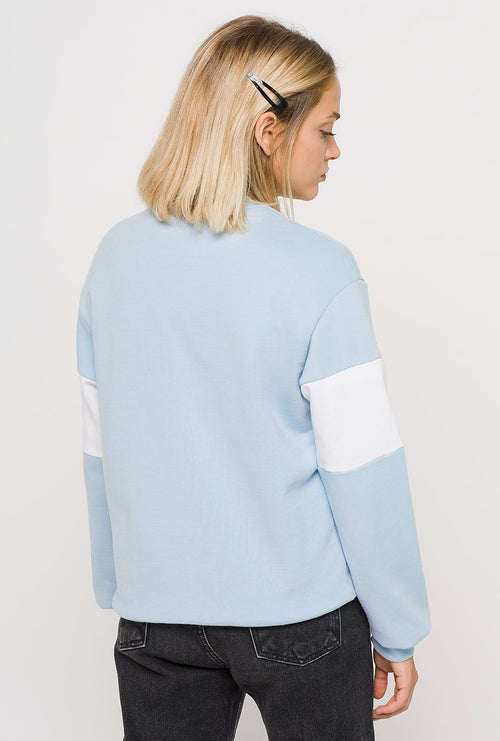 Brooke blue/white sweatshirt