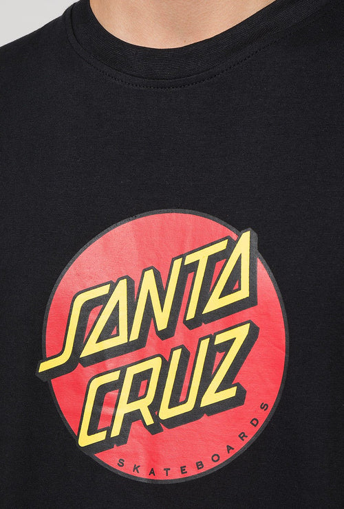 Black Santa Cruz Dot T-shirt