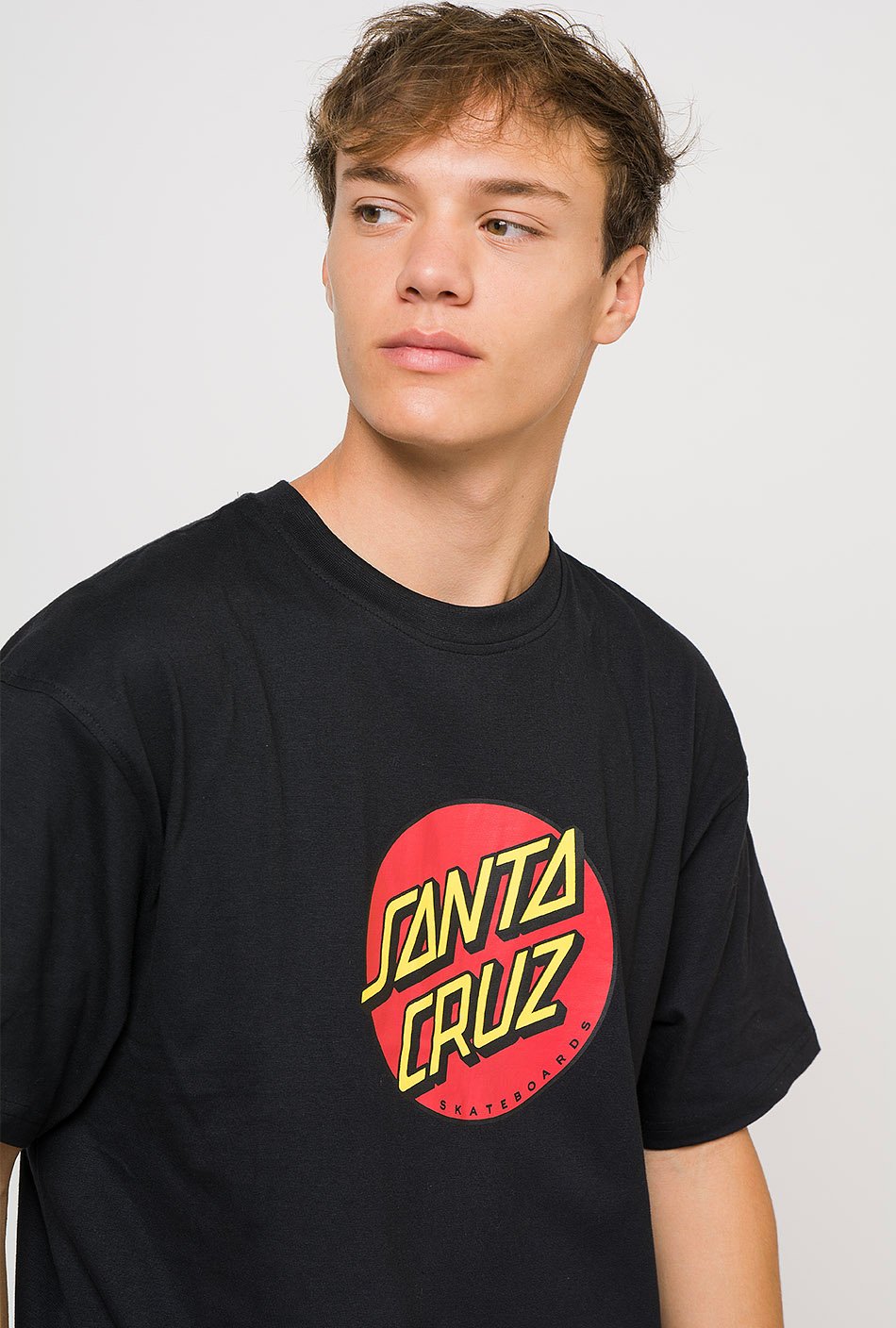 Black Santa Cruz Dot T-shirt