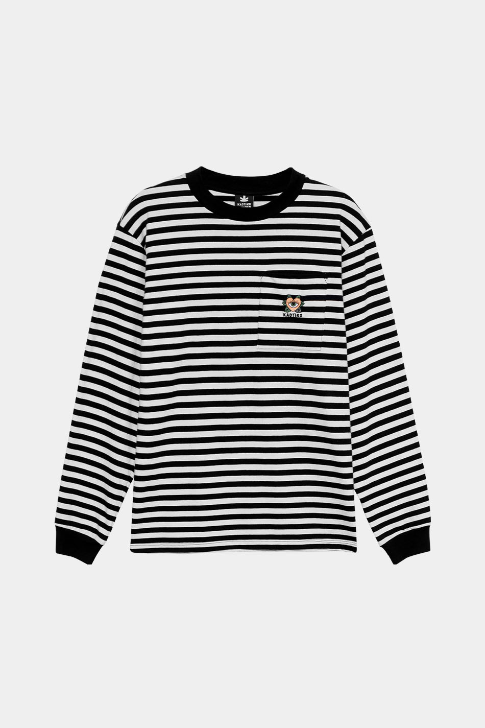 Camiseta Heart Stripes Negro