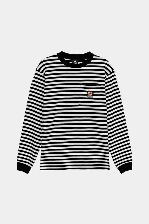 Camiseta Heart Stripes Negro