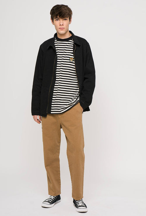 Camiseta Heart Stripes Negro