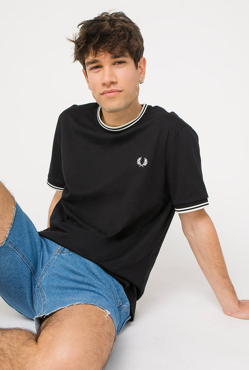 Fred Perry T-Shirt in Schwarz