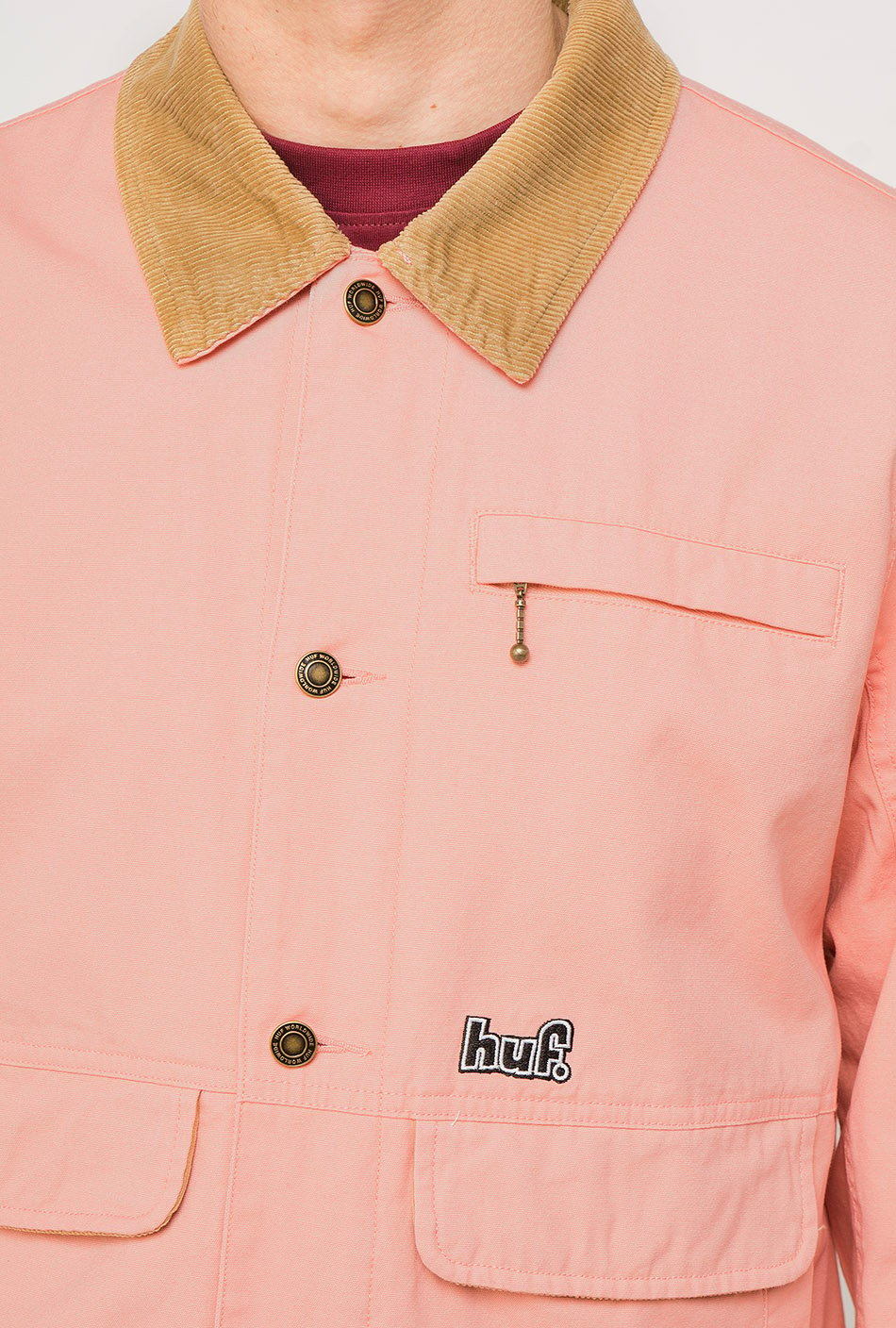 Huf Remington Jacket Coral Pink