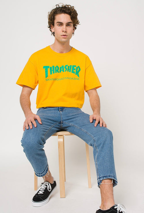 Camiseta Thrasher Skatemag Gold