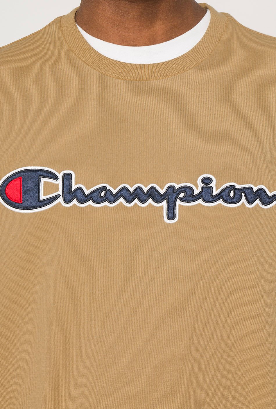 Champion Script Logo Brown Hoodie