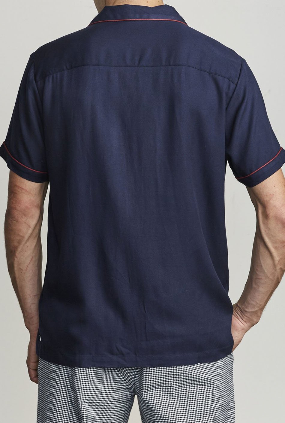 RVCA That'll Do Hi Grade II Button-Up Navy Shirt