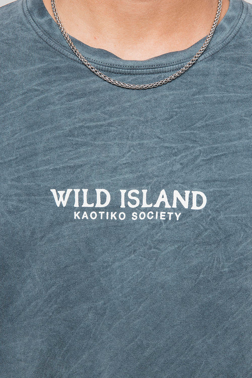 Washed Wild Island Green T-shirt
